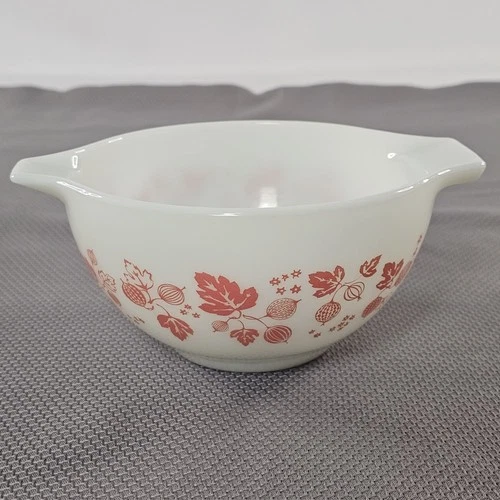 Vintage Pyrex #441 1/2 Pint Pink White Gooseberry Cinderella Mixing Nesting Bowl