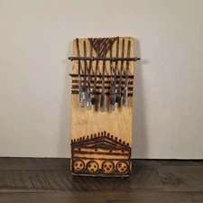 Zimbabwean Handmade Mbira Wooden 8"x3.5" Kalimba Thumb Piano Karimba