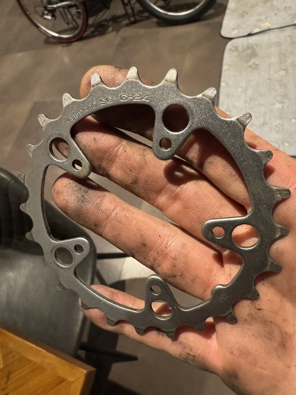 Shimano SG C-24 5x74 bcd granny chainring mountain bike mtb vintage retro 90’s