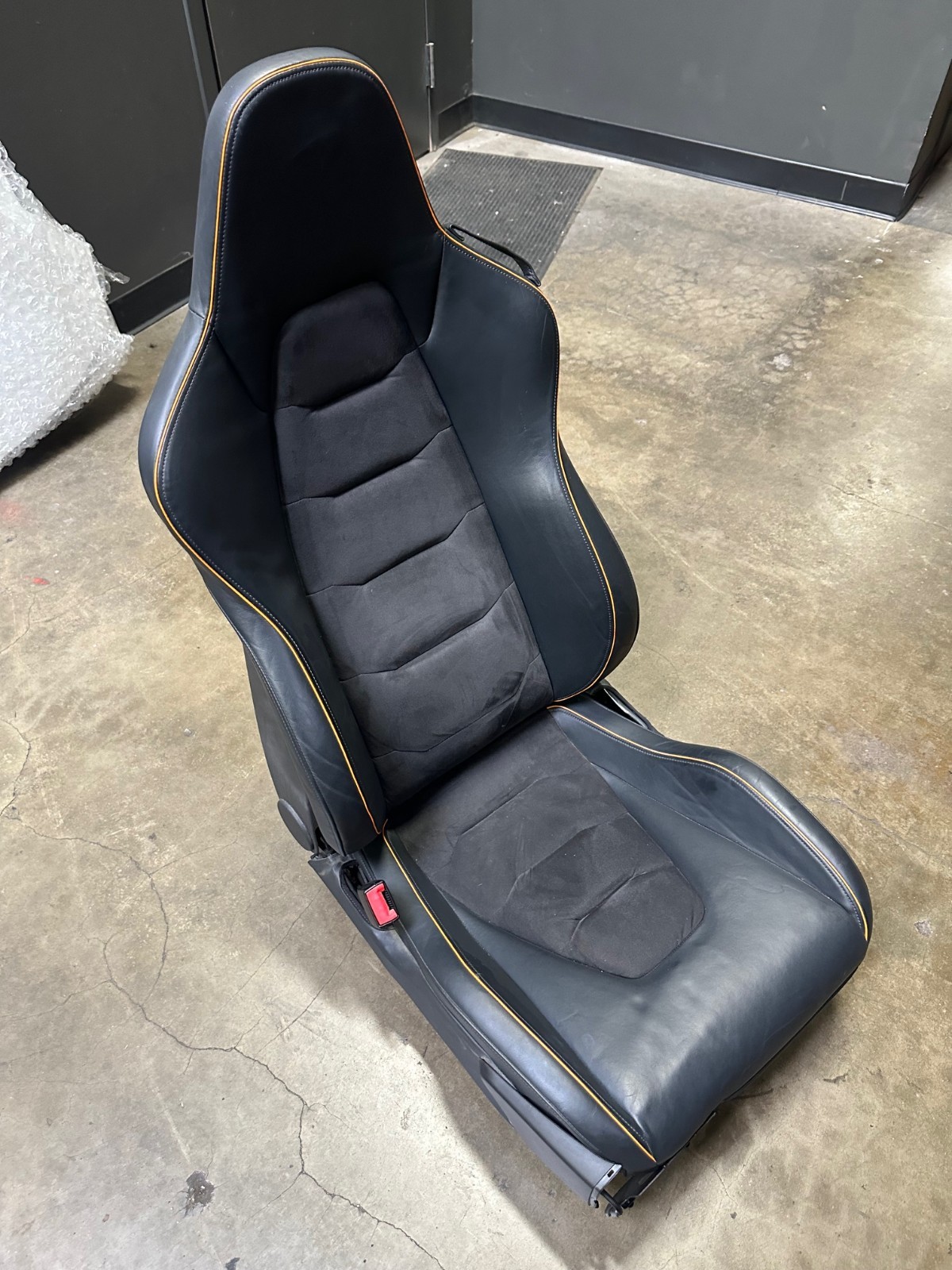 Mclaren MP4-12C, LH, Left, Front Seat, Black/Orange Piping, Used