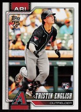 2026 Topps Tristin English #346 BASEBALL CARD Rookie Arizona Diamondbacks RC. rookie card picture