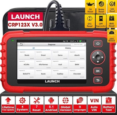 2026 LAUNCH CRP123X V3.0 Profi KFZ Diagnosegerät OBD2 Scanner Fehlerauslesegerät