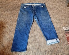 Vintage 1960s LEVIS 505 0217 Big E Single Stitch Denim Jeans Selvedge 46 X 30