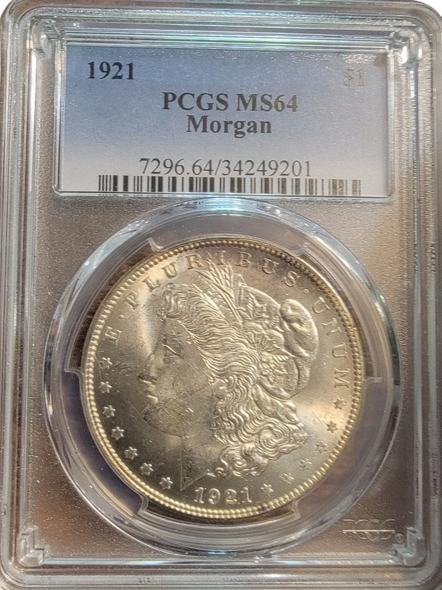 MS 64 Graded 1921 Year Morgan US Dollars (1878-1921) for sale | eBay