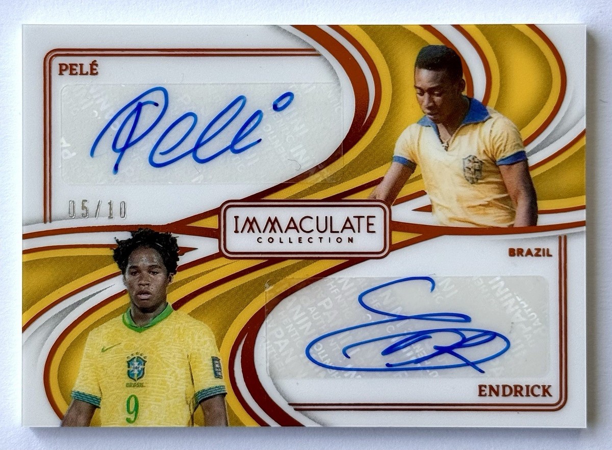2024-25 Panini Immaculate Dual Auto #/10🔥Pele & Endrick🔥 Brazil
