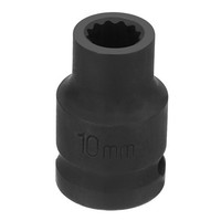 12-Punkt-Schlagschrauber-SteckschlüSsel,1/2 Zoll-Antrieb,10Mm,Metrisch,Cr-V