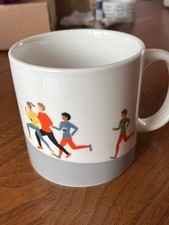 Habitat Ceramic Runners Very Large Cup Mug Unwanted Gift Marathon Gift 