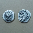 Two- Reckless Metals  Hand Poured Silver Art Bar 1/2oz  2- 1/4oz