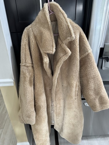 Prettylittlething Plush Women Teddy Maxi Coat Size XL - 第 2/19 張圖片
