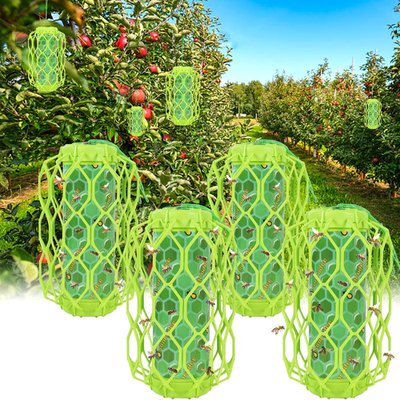 #ad 4 Pack Upgraded Wasp Trap Outdoor Hanging Carpenter Bee and Hornet Catcher Reu $44.99