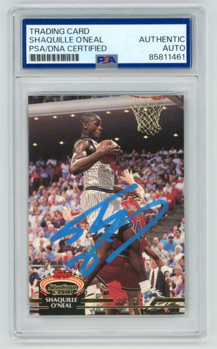 Topps Shaquille O'Neal Basketball Autographed Sports Trading Cards