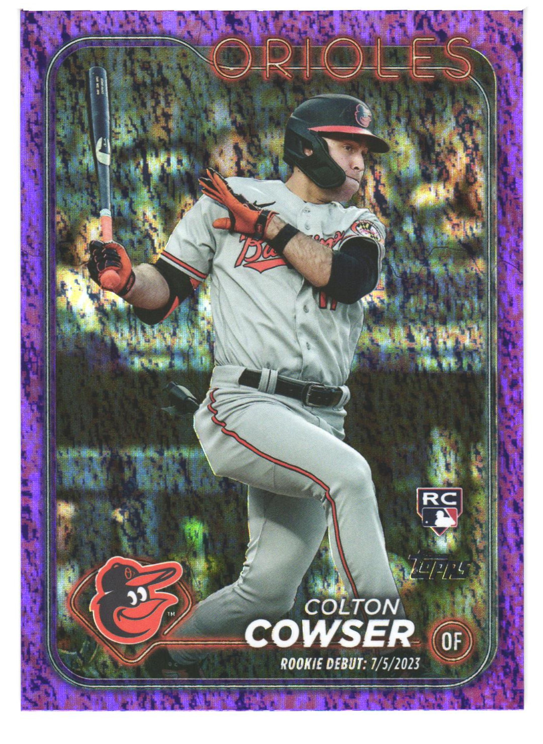 2024 Topps Update Series - Colton Cowser #US72 Purple Holo Foilboard /799 (RC)