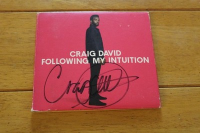 SIGNED Craig David CD Following My Intuition 2016 R&B Soul Pop Autograph Auto