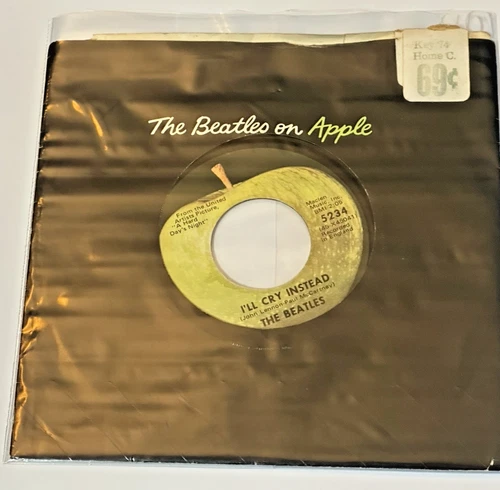 Beatles I'll Cry Instead / I'm Happy Just To Dance Apple 5234 45rpm VG+ Lot #11