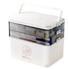 Tragbare Medizinbox Multifunktionale Aufbewahrungsbox für Zuhause Reisen V5W99965
