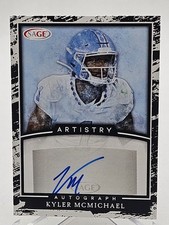 2022 Sage Artistry Kyler McMichael RC Autograph #A-KM2 Pittsburgh Steelers