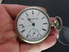 1890 Elgin BW Raymond 27 Pocket Watch, 15j 18s RR, Nickel OF, Runs/Repair