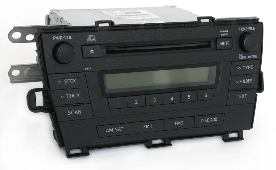 Toyota Prius 2010-2011 radio AM FM mp3 CD Face ID 51883 86120-47290 Foto 2 de 4