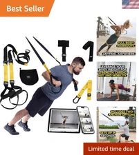 Versatile Home Gym System: Suspension Trainer With Indoor & Outdoor Anchors