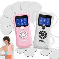 TENS EMS Machine Massager Device Extra TENS Pads Dual Channel Pulse Massager