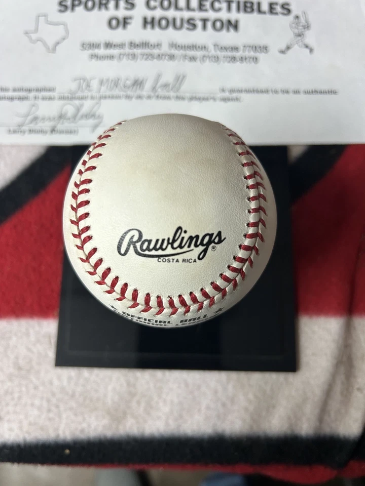 JOE MORGAN FIRMADO AUTO OFICIAL LIGA NACIONAL BÉISBOL CINCINNATI ROJOS Foto 4 de 4