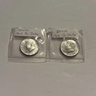 “Rare  1964 KENNEDY HALF DOLLAR (2) 90% SILVER  Very Good Shape Sealed Package”