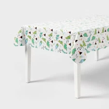 Fossil Friends Dinosaur Table cover White/Green - Spritz™