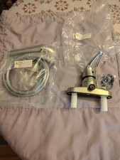 RV Mobile Home Shower Faucet With Handheld Shower Brushed Nickel
