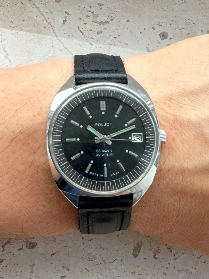 Eine Poljot Uhr "Aeroflot", selten, Edelstahl, Automatik, UdSSR - Bild 1 von 4
