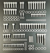 Small Block Chevy Sbc Stainless Bolt Kit 265-400 W Short Water Pump 283 327 350