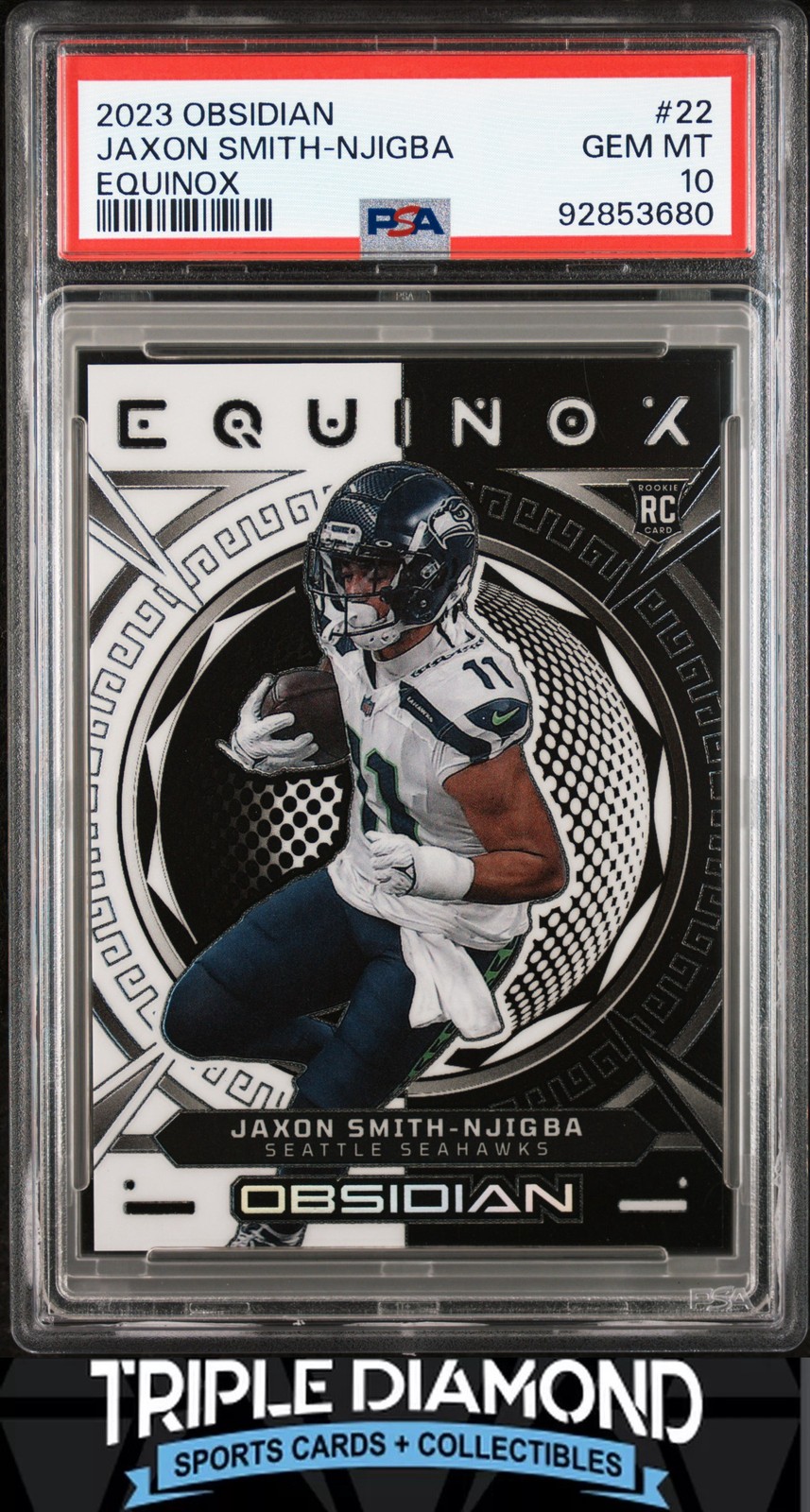 Jaxon Smith-Njigba Panini Obsidian Equinox #22 Base