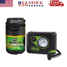 Flat Tire Puncture Repair Emergency Kit for Car Tires Sealant Tire Inflator Pump