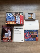 Fox Sports College Hoops '99 Nintendo 64 COMPLETE IN BOX CIB Tested With Inserts