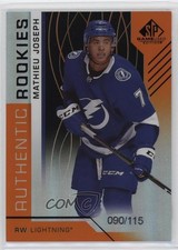 2018 SP Game Used Authentic Rookies Orange Rainbow /115 Mathieu Joseph #156 k4s