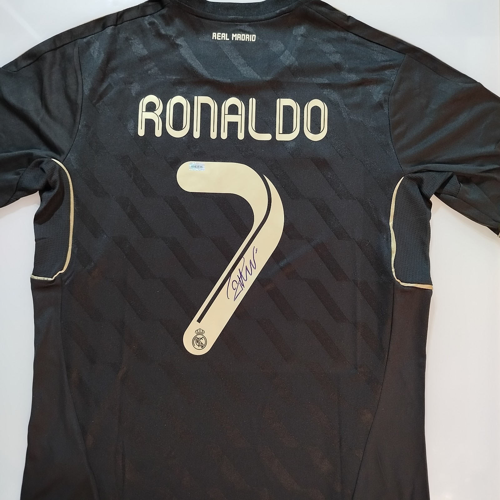 CRISTIANO RONALDO Signed Real Madrid Jersey Black + COA