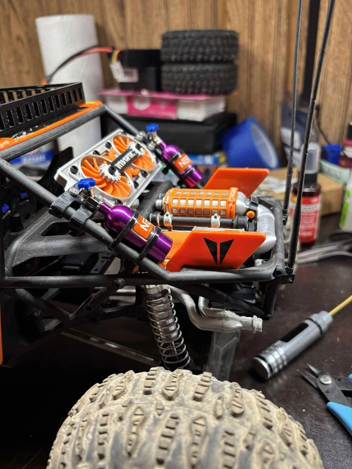 Vanquish H10 Optic Orange Engine And Radiator Combo - Image 2 of 4