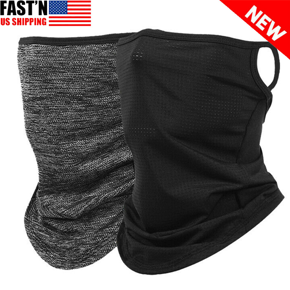 Face Mask Cover Cooling Bandana Neck Gaiter UV Headband Scarf with Ear Loops