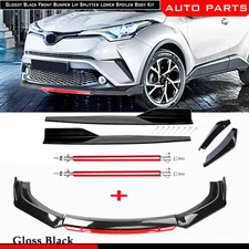Front Bumper Lip Spoiler Splitter Rear Lip For Toyota C-HR 18-22 Bod Kit Side