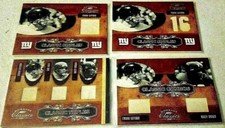 4 DIF FRANK GIFFORD DONRUSS CLASSICS 2007  jersey SAM HUFF roosevelt brown