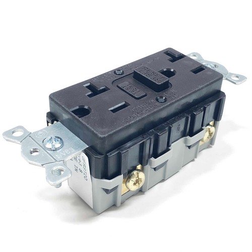 GFRST20 Hubbell GFCI Commercial Self Test Receptacle (Brown) 20A, 125V - Picture 5 of 7