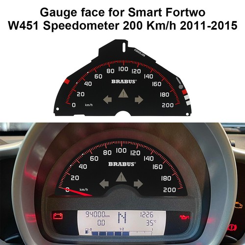 Speedometer Disc 200 km/H for Smart Fortwo 451 Passion Brabus Xclusive ...