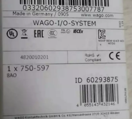 1 PCS 750-597 module 750-597 WAGO New In Box Brand