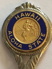 Vintage Souvenir Spoon US Collectible. Hawaii Aloha State
