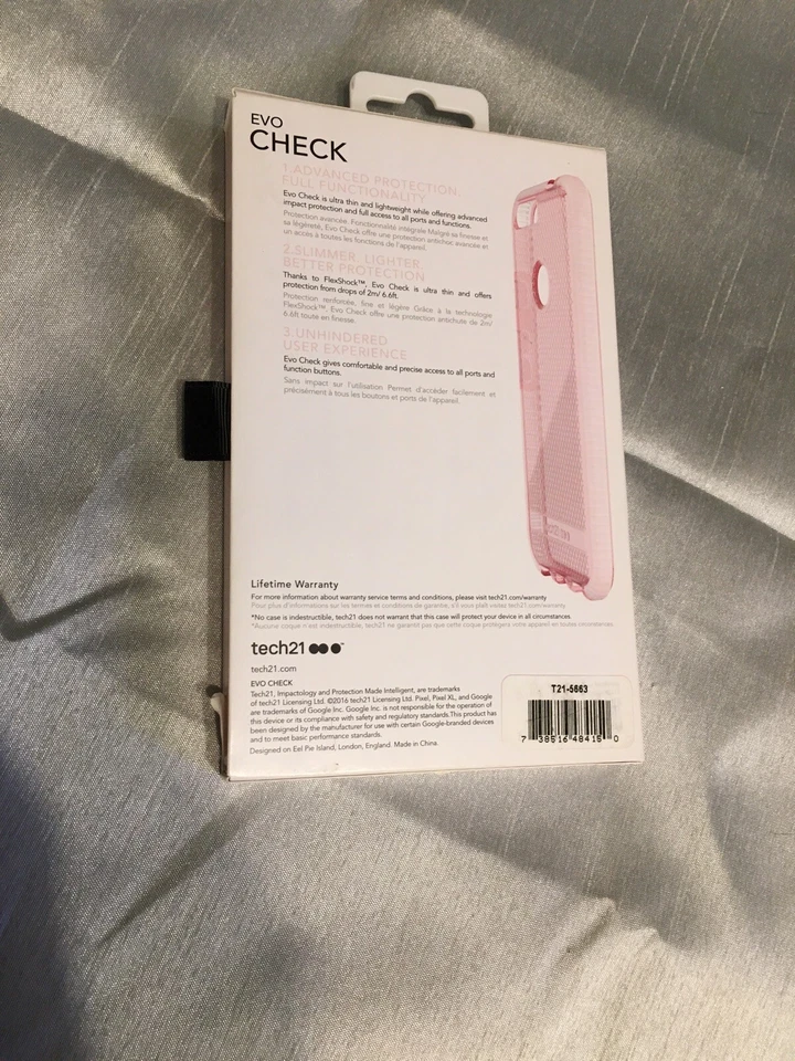 Tech21 Evo Check Case Cover for Google Pixel XL 5.5" Rose Pink NEW - Image 3 of 3