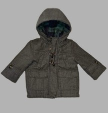 Gray Carter s Boy 12M Hooded Peacoat Jacket