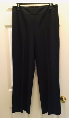 DLG Women s Black Stretch Dress Pants Back Zipper Size 8