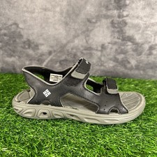 Columbia Techsun Sandals Kids 2Y Black Gray Strappy Slip On Casual Outdoor