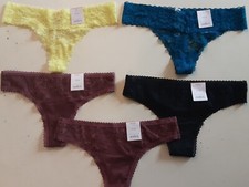 NEW Auden Women's XS Thong Panties - LOT OF 5  pm1 