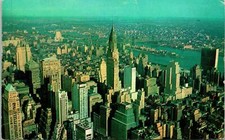 New York NY Empire State Building Observatory Postcard used (30650)