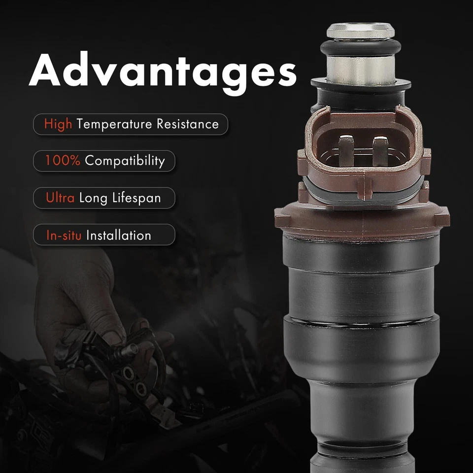 6x Inyector de combustible para camioneta Toyota 4Runner 1989-1995 T100 1993-1994 V6 3,0 L GAS Foto 4 de 4